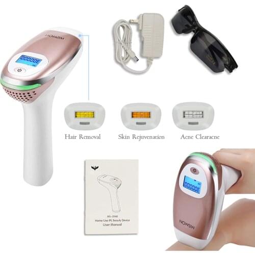 3 in 1 Female IPL Laser Epilator Hair Removal Antiaging Acne Treat Home IPL Hair Remover For Body Face Bikini Leg Deplation FDA
