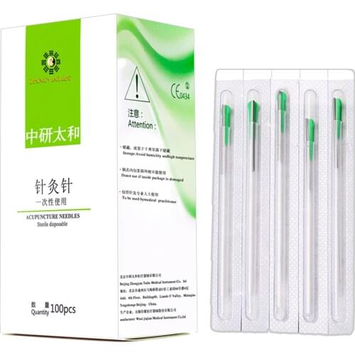 1000pieces Acupuncture Needle Disposable Needle disposable Sterile acupuncture needle with tube one needle with one guide tube