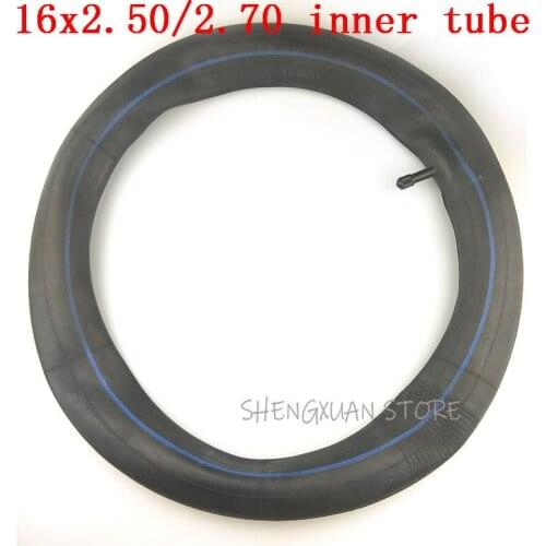 Lightning shipmentt 2pcs 16x2.50/2.70 Inner Tube with Straight Valve Stem for Electric Bikes high performance