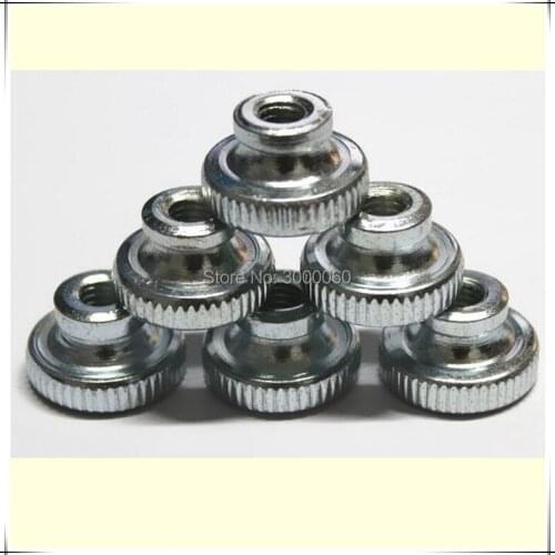 M8 Knurled Zinc Plated Steel Stepped Thumb Nut 30pcs/lot