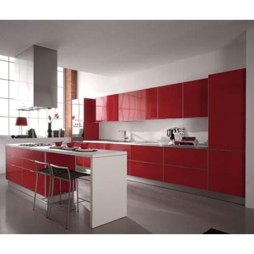 Rered lacquer kitchen cabinet