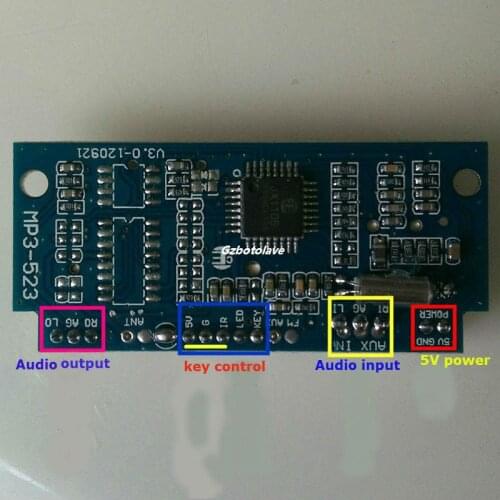 MP3 USB decoding board SD card U disk USB square dance subwoofer sound DIY parts