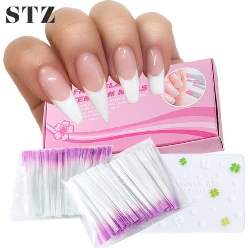 STZ Nail Art Extension Fiberglass for UV Gel Building Nail Acrylic Silk Extension Tools DIY Fibernails Tips Forms Manicure #1013