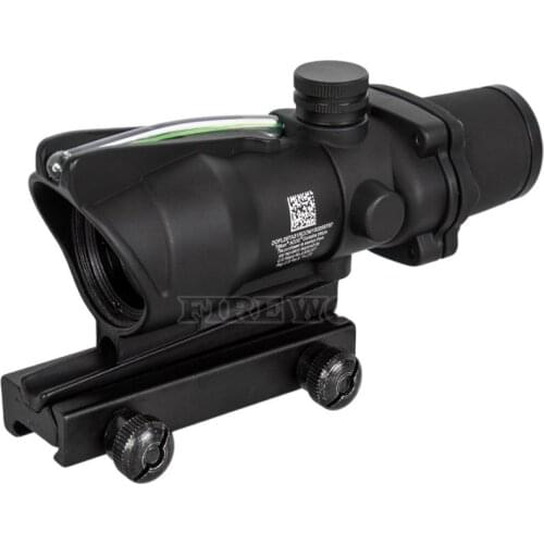 Trijicon ACOG 4X32 Fiber Source Green Illuminated Scope black color Tactical Hunting Riflescope