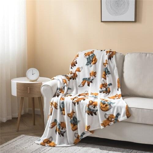 Throw Blanket For Beds Winter Plaid Sofa Embossed Soft Coral Fleece Fabric Picnic Printed Customed Envelope Letter Comfortable