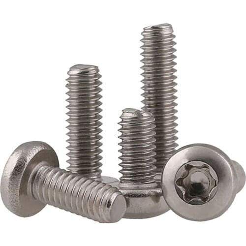 Torx Six Lobe Socket Head Caps Screws M2 M2.5 M3-M8 304 Stainless Steel Anti Theft Security Pan Head Hex Hexagon Socket Bolts