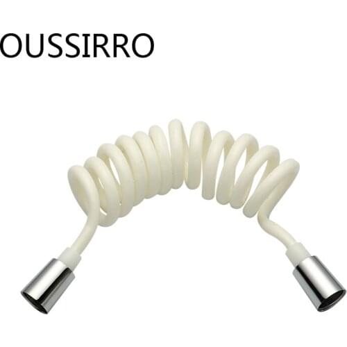 1.5m ABS Spring Flexible Shower Hose for Water Plumbing Toilet Bidet Sprayer Gun Explosion-proof Pipes bathroom Accessories