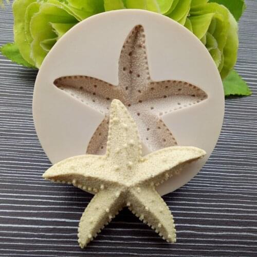 Starfish silicone cake mold Fondant cake tools Fudge craft Chocolate cake decoration tools