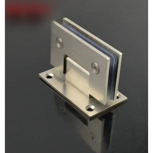High quality 1PCS Stainless Steel Beveled Edge Shower Door Hinge for 8-12mm Thickness Glass Free Shipping KF314