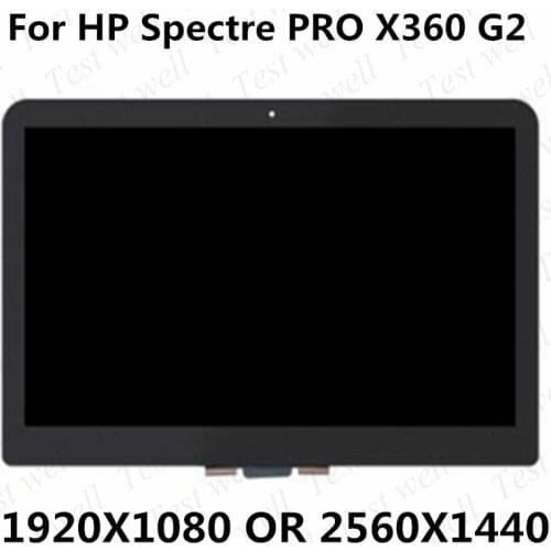 Test well 13.3''FHD 1080p QHD 2560x1440 LED LCD Display Touch Screen Digitizer Glass Panel Assembly For HP Spectre Pro x360 G2