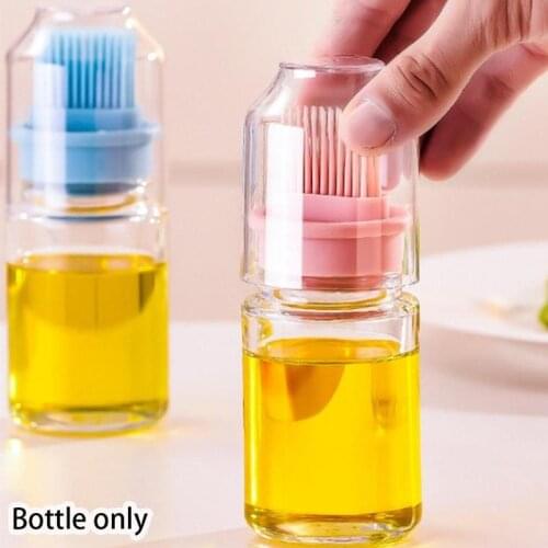 1PC High Temperature Resistant Silicone Oil Brush Oil Bottle Set Silicone Barbecue Oil Bottle Brush Oiler Barbecue Oil Brush