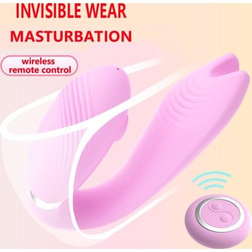 U Shape Couples Vibrator With 36 Powerful Vibrations,Wireless Remote Control G Spot Clitoris Stimulator,Adult Sex Toys For Women