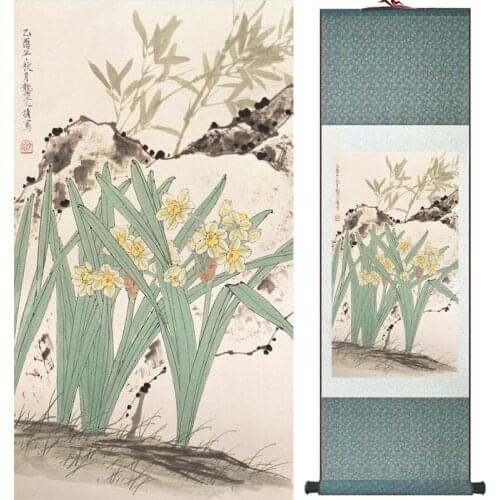 Home Office Decoration Chinese scroll painting birds painting Chinese wash painting Printed painting 052506