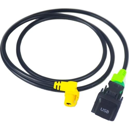 USB AUX Switch Cable Harness RCD510 RCD300+ For VW For Golf MK6 For Jetta MK5 For Sagitar For Polo