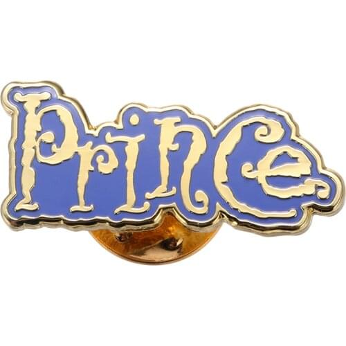 Prince Enamel Pin Purple Rain Badge Womens Brooch