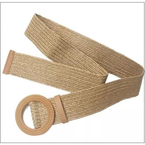 Womens Girdle Elastic Stretch Wide Waist Belts Rings Buckle Cummerbunds Ladies Wide Waist Belts for Women Dress