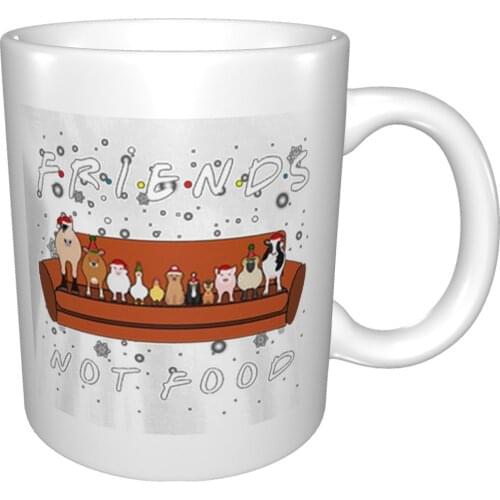 Animal Friends Tv Show Friends Not Food Christmas Mug Coffee Cup Coffee Mug Cup Cat Custom Cup