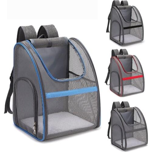 1Pcs Foldable Pet Backpack Pet Durable Backpack With Multifaceted Breathable Net For Cat Pet Backpack With Safety Rope For Dog
