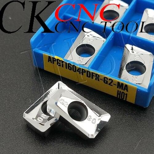 10pcs APGT1604PDFR-G2-MA H01 CNC Lathe Carbide Cutting insert Turning tool insert For Aluminum