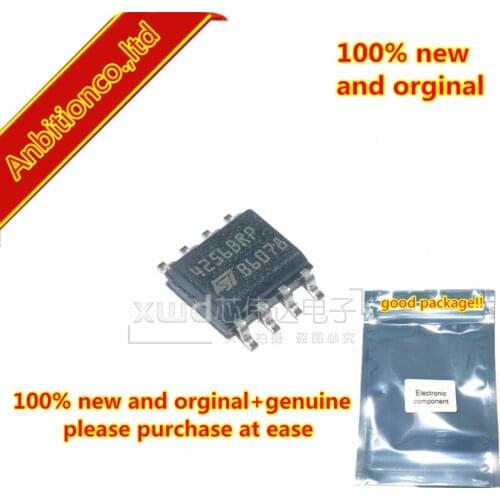 10pcs 100% new and orginal M24256-BRMN6TP silk-screen 4256BRP SOP8 256Kbit and 128K Serial I2C Bus EEPROM With Three in stock