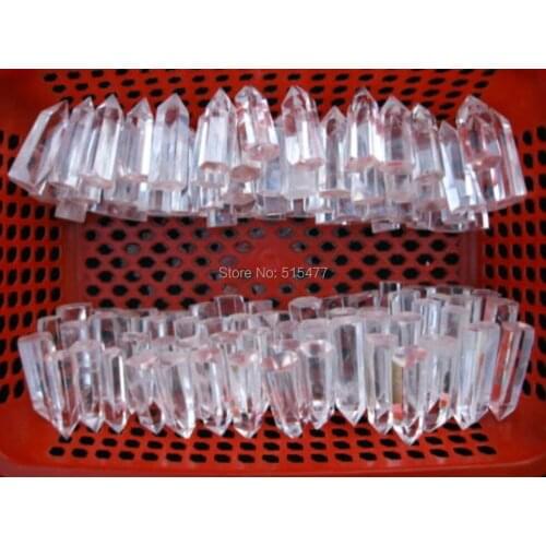 110 pieces (7.18lb) AA NATURAL Clear Quartz Crystal point healing
