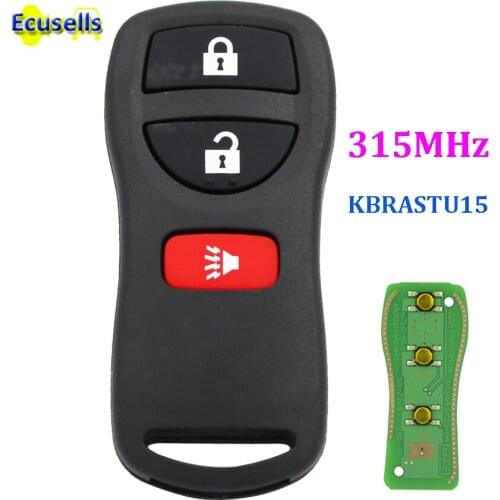 3 button 315Mhz Remote Key control Fob KBRASTU15 for Nissan Armada Frontier Murano Pathfinder Quest Titan Xterra