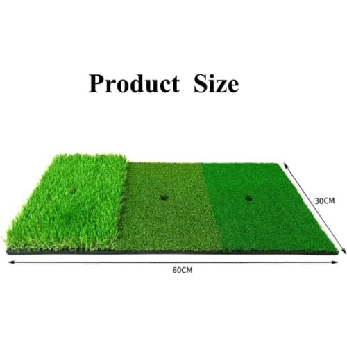 30 * 60cm Golf Practice Mat Artificial Turf Rubber Mat Outdoor Golf Strike Durable Training Mat