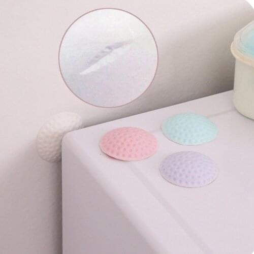 6@# Lovely Prevent Silicone Self Adhesive Wall Protectors Door Handle Bumpers Buffer Guard Stoppers Silencer Crash Pad Doorknob