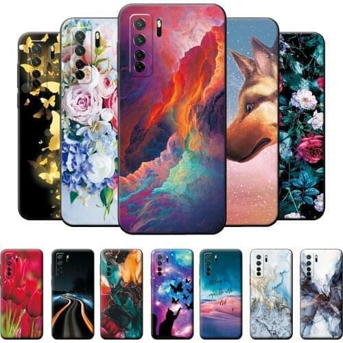 Case For Huawei P40 Lite 5G Silicone Phone Cover For Huawei Nova 7 SE Full Protective Case Soft TPU Bumper For Honor 30S Russia