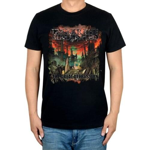 5 kinds illustration Trigger The Bloodshed Rock Brand Music t shirt 100%Cotton Punk fitness Hardrock Metal War tank Doomsday