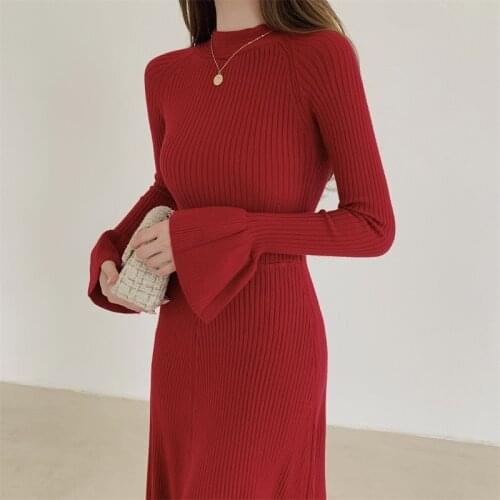 HEYEZUI Fashionable Knitted Dresses