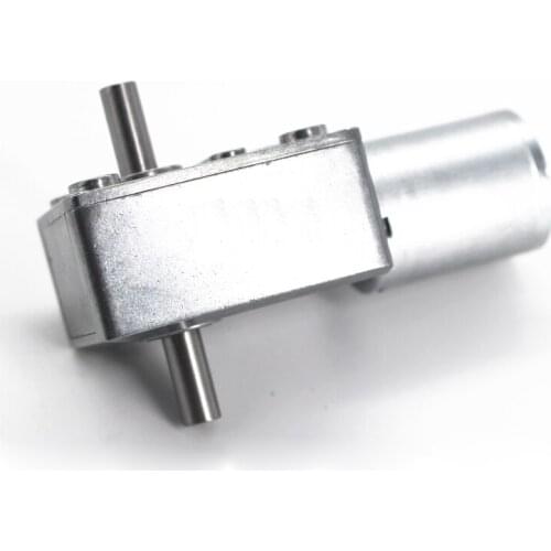 JGY370 worm gear motor DC geared motor 6V12V24V self-locking motor double output shaft