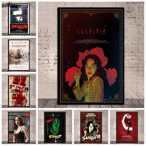 Suspiria Classic Horror Movie Poster Prints Wall Art Canvas Painting Posters Picture for Living Room Home Decoration