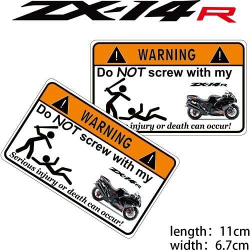 KODASKIN Motorcycle Cheap 2D Creative Warning Sticker Decal for ZX-14R zx 14r