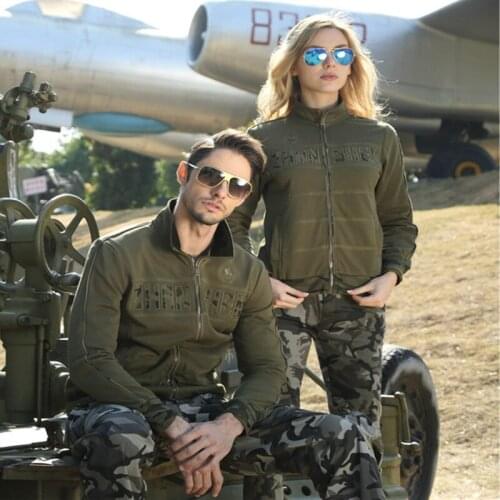 New Tactical jacket Outdoor Men Women Stand collar military coat autumn Couple Army green camping Hiking climbing outerwear 4XL
