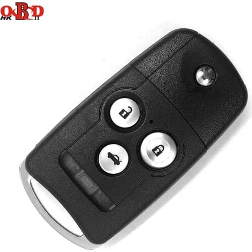HKOBDII 3+1 Button Modified Remote Car Key Case Shell For Honda Odyssey Fit with Logo