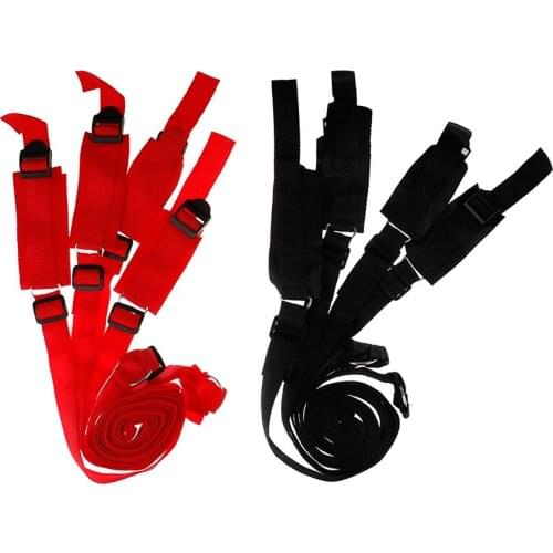 Restraint Under Bed System Set Bondage Strap Cuffs Eye Mask Kit BDSM Toy