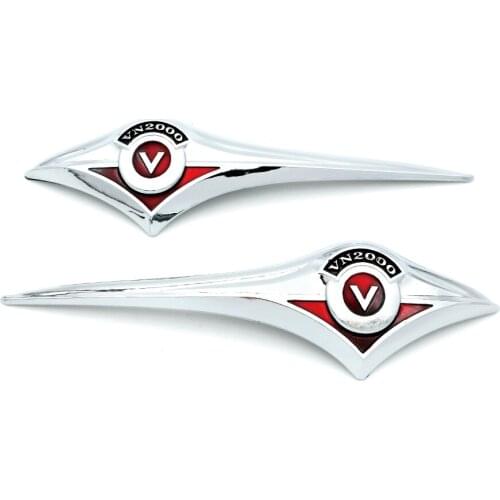 New 3D Motorcycle Fuel Gas Tank Sticker Emblem Badge ABS Plastic Decoration Decals For Kawasaki Vulcan VN Classic VN2000 VN 2000
