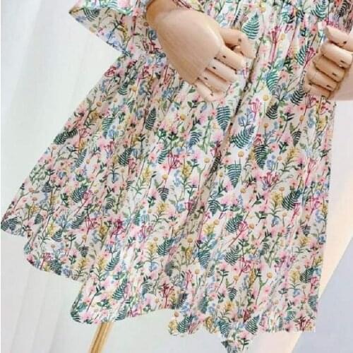 2021 New Autumn Girl Flower Leaf Princess Dress