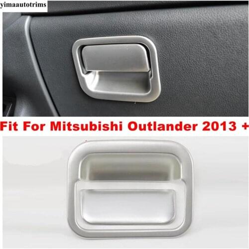 Glove Box Handle Cover Copilot Storage Clasp Hand Bowl Sequins Decoration Cover Trim Fit For Mitsubishi Outlander 2013 - 2019