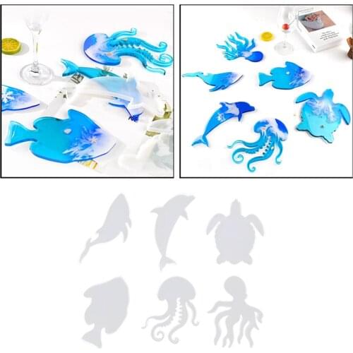 Clear Silicone Mold Art Tray Ornaments DIY Resin Casting Jewelry Making Moulds