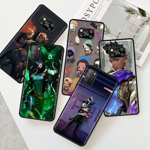 Valorant Hot Game Silicone Phone Case For Xiaomi Mi 11 Lite Poco X3 NFC M3 Pro 5G F3 GT For Redmi Note 9S 8 Pro 9 Cover