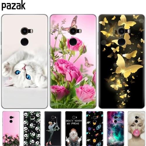 Silicon Case For Xiaomi Mix 2 case for Xiaomi Mi Mix 2 Mix2 soft tpu phone back cover protective pop printing transparent coque