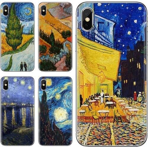 For Xiaomi Redmi 2 S2 3 3S 4 4A 5 5A 5 6 6A 7A 9 9T 9C 9A Pro Pocophone F1 Van Gogh Starry Night Beautiful Silicone Phone Case