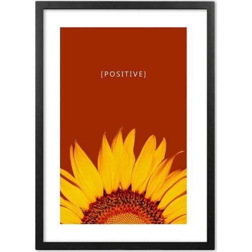 Nordic Modern Sunflower Fresh Flowers Positive Nordic Art Wall Art Paper Painting Landscape Wall Pictures For Living Room Decor