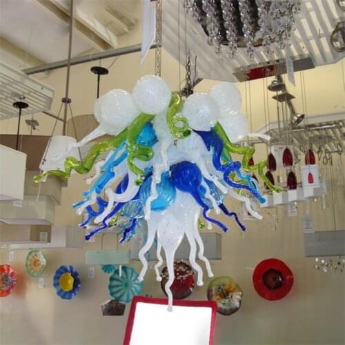 Modern Murano Lamp 50*60cm Chandelier for Living Room Bedroom Hand Blown Glass Chandeliers