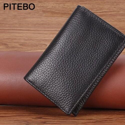 High-grade Litchi Stripe Card box, business elite cowhide card holder, simple bank card bag Card storage box Easy to carry Nice