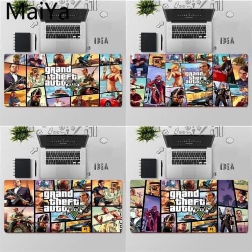 Maiya Top Quality GTA V Grand Theft Auto V Natural Rubber Gaming mousepad Desk Mat Free Shipping Large Mouse Pad Keyboards Mat