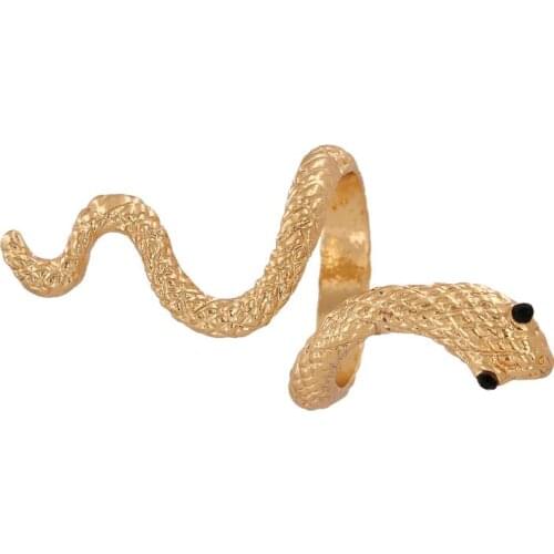 Yayi Jewelry Punk Coiled Snake Rings for Women Gold Silver Colore Dance Party Special Girl Gifts Personality Jewelry