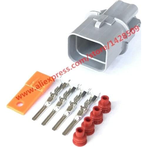 5 Sets KUM 4 Pin Male Automotive Connector Auto Waterproof Wiring Cable Plug For Mitsubishi PB621-04120